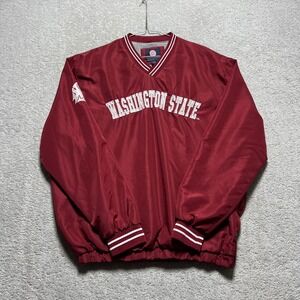 G-III Washington State Cougars Jacket Mens XL Red WSU Pullover Windbreaker NCAA